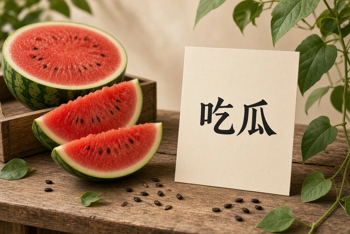 关于吃瓜主题视觉